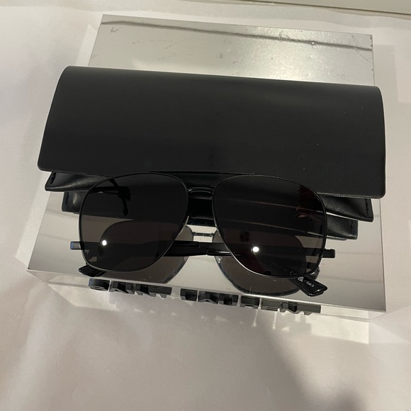 SAINT LAURENT SL 653 LEON-002 BLACK SUNGLASSES - Picture 10 of 10